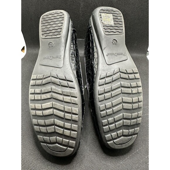 Pierre Dumas “Hazel” Women's 6.5M Black Patent Croc Embossed Casual Loafers - Picture 8 of 8